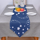 Blue meteor Rectangle Tablecloth - LeobonZone