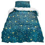 Bronze Beautiful Blue Stars comforter sets pillowcase - LeobonZone