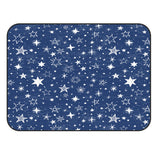 Beautiful Blue Stars Sponge Rillet Rubber Rugs - LeobonZone
