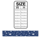 Right Angle Beautiful Blue Stars Rectangle Tablecloth - LeobonZone