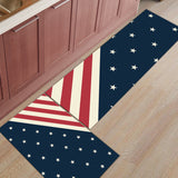Flag of the United States Right Angle Felt Doormat Two piece set - LeobonZone