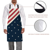 Flag of the United States Personalized Canvas Apron - LeobonZone