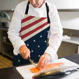 Flag of the United States Personalized Canvas Apron - LeobonZone