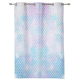 Light Pink Mermaid Scales Blackout Window Curtains - LeobonZone