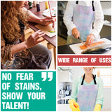 Light Pink Mermaid Scales Personalized Canvas Apron - LeobonZone
