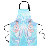 Beautiful Mermaid Personalized Canvas Apron - LeobonZone