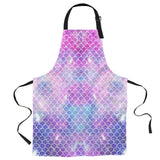 Pink Mermaid Scales Personalized Canvas Apron