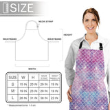 Pink Mermaid Scales Personalized Canvas Apron - LeobonZone