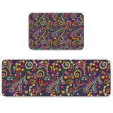 Traditional Pattern Circular Angle Felt Carpets Two piece set - LeobonZone