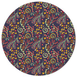 Traditional Pattern Circular Felt Rugs - LeobonZone