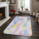 Beautiful Graffiti Sponge Rillet Rubber Rugs - LeobonZone