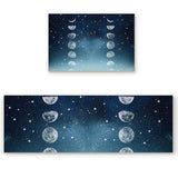 Romantic Starry Sky Right Angle Felt Doormat Two piece set - LeobonZone
