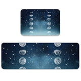 Romantic Starry Sky Circular Angle Felt Carpets Two piece set - LeobonZone