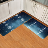 Romantic Starry Sky Circular Angle Felt Carpets Two piece set - LeobonZone