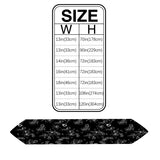 Black Tulip Sharp Angle Rectangle Tablecloth - LeobonZone