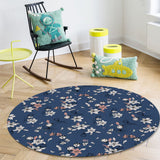 Retro Flannel Circular Felt Carpets - LeobonZone