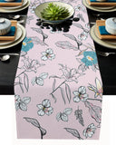 Pink Retro Flannel Table Runner Place Mats