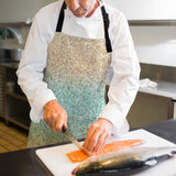 Gradient Stripe Personalized Canvas Apron - LeobonZone