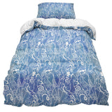 Beautiful Blue Lace comforter sets pillowcase - LeobonZone