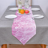 Pink Gradual Lace Sharp Angle Rectangle Tablecloth - LeobonZone