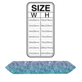 Turquoise Gradual Lace Sharp Angle Rectangle Tablecloth - LeobonZone