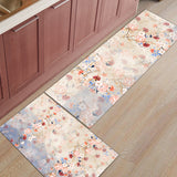 Beautiful Flowers Right Angle Felt Doormat Two piece set - LeobonZone