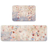 Beautiful Flowers Circular Angle Felt Carpets Two piece set - LeobonZone