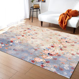 Beautiful Flowers Right Angle Felt Rugs - LeobonZone