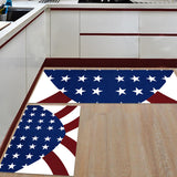 Flag of the United States Right Angle Felt Doormat Two piece set