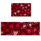 Lovely Love Heart Right Angle Felt Doormat Two piece set - LeobonZone