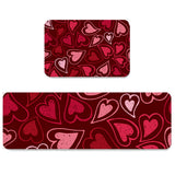 Lovely Love Heart Circular Angle Felt Carpets Two piece set - LeobonZone