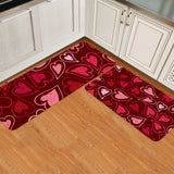 Lovely Love Heart Circular Angle Felt Carpets Two piece set - LeobonZone