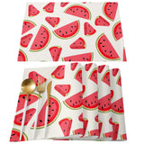 Summer fruit watermelon Personalized Table Placemats - LeobonZone
