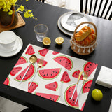 Summer fruit watermelon Personalized Table Placemats - LeobonZone