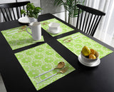 Green lemon in summer Personalized Table Placemats - LeobonZone