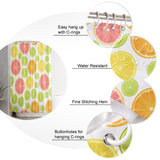 Summer style of grape fruit DURABLE SHOWER CURTAIN - LeobonZone
