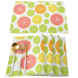 Summer style of grape fruit Personalized Table Placemats - LeobonZone