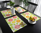 Summer style of grape fruit Personalized Table Placemats - LeobonZone