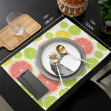 Summer style of grape fruit Personalized Table Placemats - LeobonZone