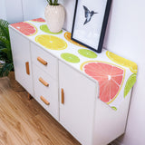 Summer style of grape fruit Sharp Angle Table Runner Place Mats - LeobonZone