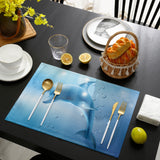 Blue dolphin Personalized Table Placemats - LeobonZone