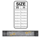 Marble Texture Sunflower Combination Table Runner Place Mats - LeobonZone