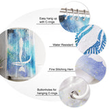 White Summer sea Mermaid DURABLE SHOWER CURTAIN - LeobonZone
