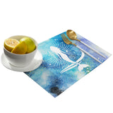 White Summer sea Mermaid Personalized Table Placemats