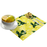 Lemon fruit in summer yellow Personalized Table Placemats