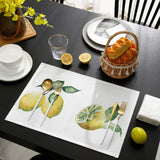 Summer fruit lemon multi Personalized Table Placemats - LeobonZone