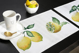 Summer fruit lemon multi Personalized Table Placemats - LeobonZone