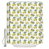 Lemon fruit in summer DURABLE SHOWER CURTAIN - LeobonZone
