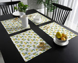 Lemon fruit in summer Personalized Table Placemats - LeobonZone