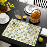 Lemon fruit in summer Personalized Table Placemats - LeobonZone